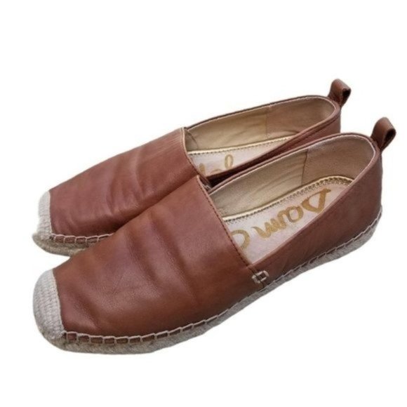 Sam Edelman Leather Slip-On Espadrilles Khloe Sz 7 - Picture 1 of 11
